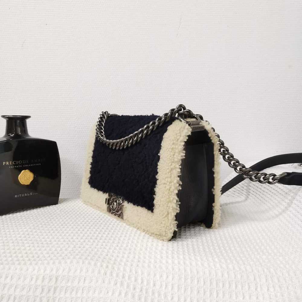 Chanel Boy cloth crossbody bag - image 12