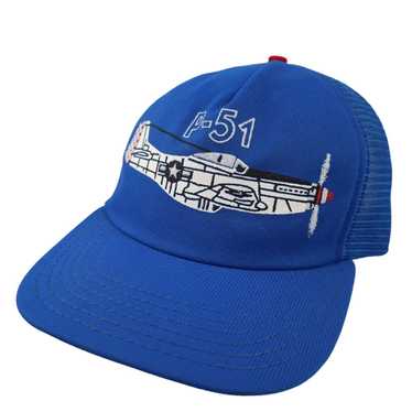 Vintage Vintage P-51 Mustang Graphic Trucker Hat