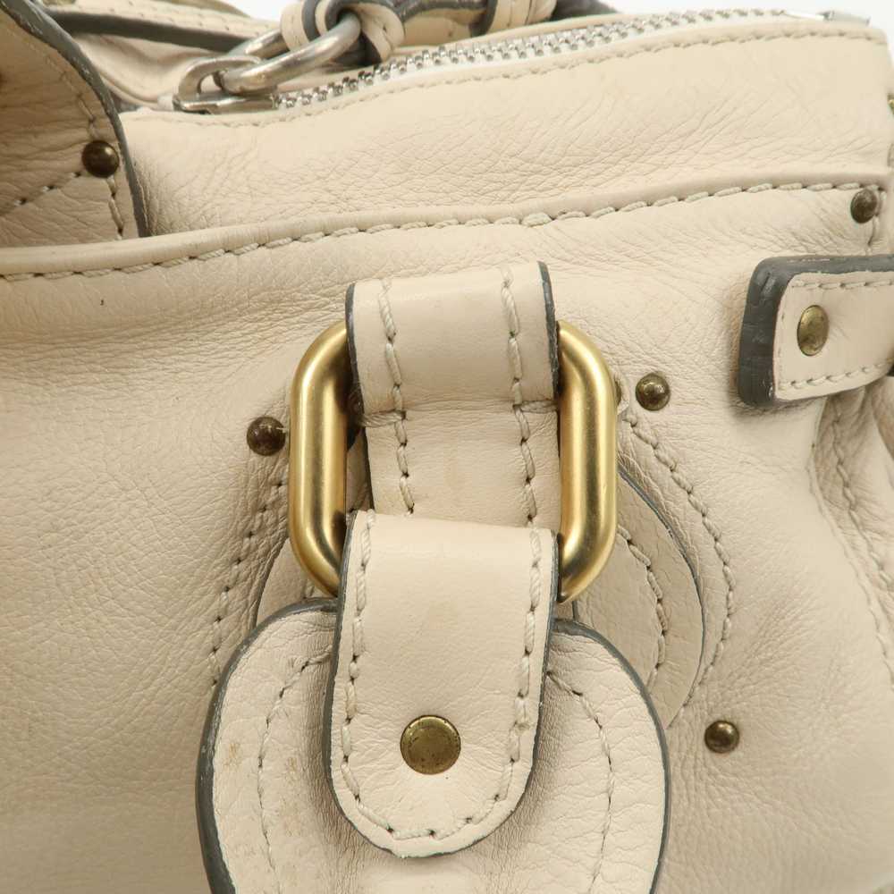 Chloe Paddington Leather Shoulder Bag Hand Bag Iv… - image 10