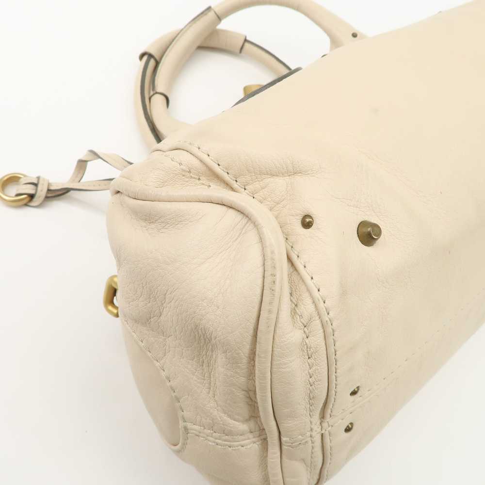 Chloe Paddington Leather Shoulder Bag Hand Bag Iv… - image 12