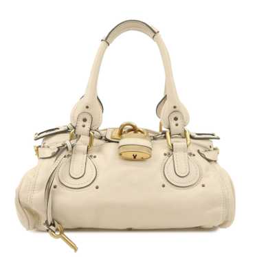 Chloe Paddington Leather Shoulder Bag Hand Bag Iv… - image 1