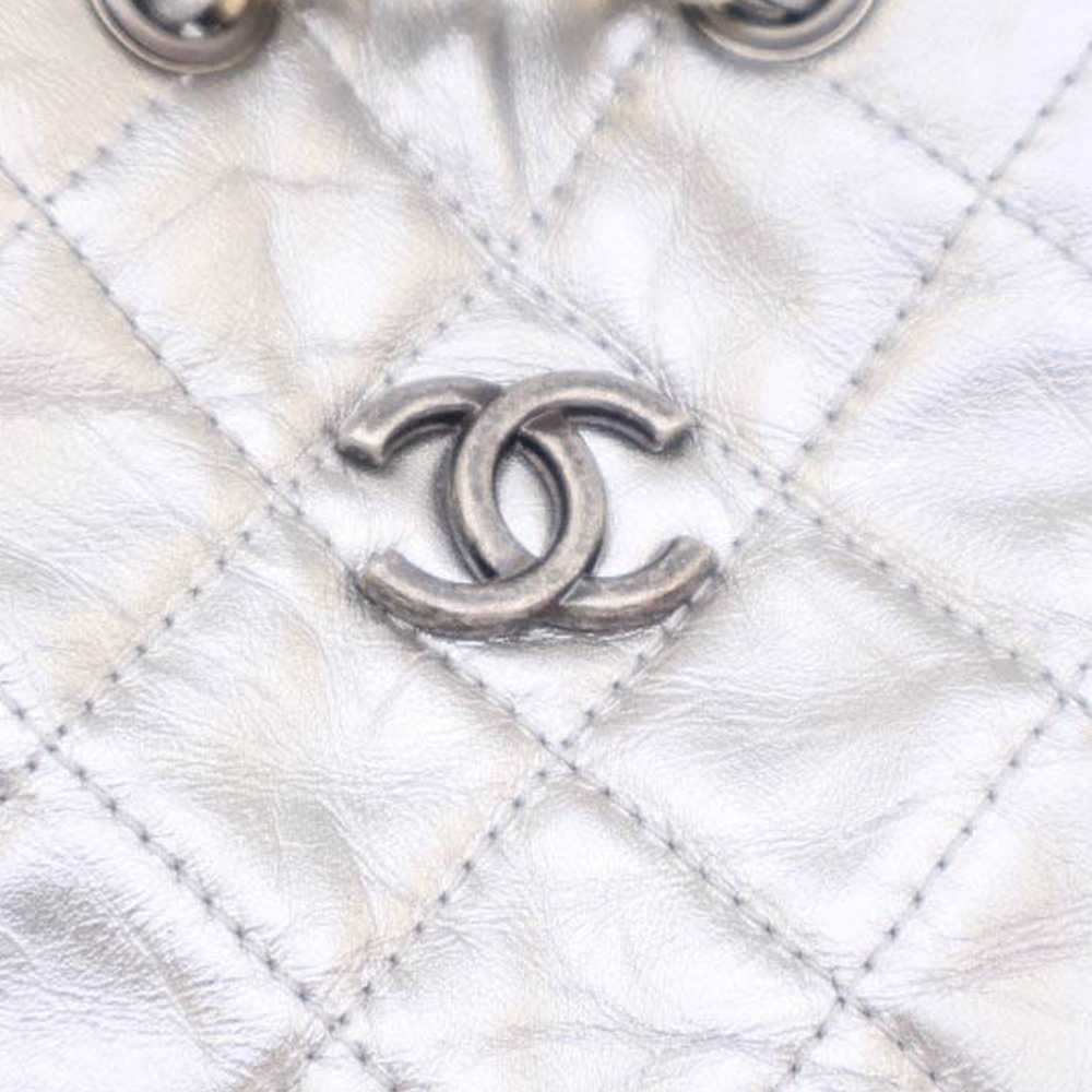 Silver Chanel Metallic Crumpled Calfskin Gabriell… - image 4