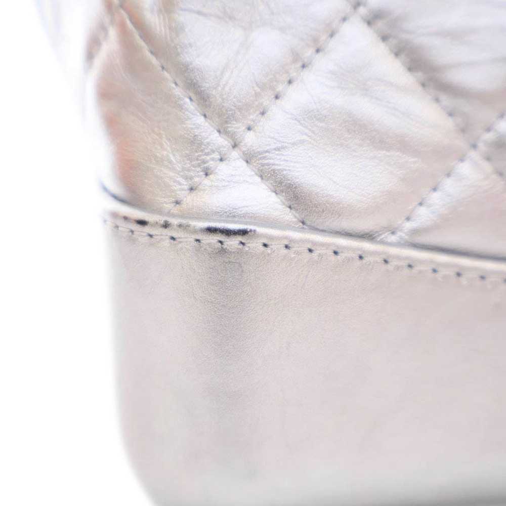 Silver Chanel Metallic Crumpled Calfskin Gabriell… - image 7