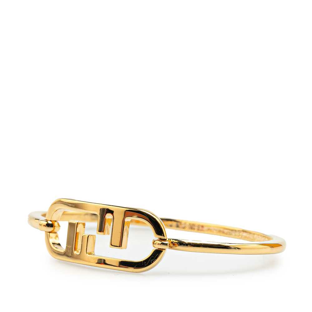 Gold Fendi Gold Plated O'Lock Bracelet - image 2