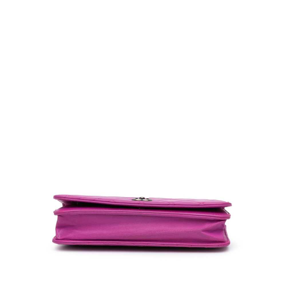 Purple Chanel Lambskin Coco Boy Wallet On Chain C… - image 3