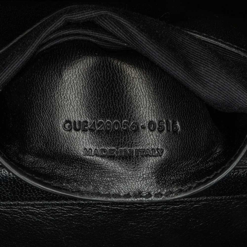 Black Saint Laurent Medium Quilted Chevron Sheeps… - image 7