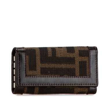 Brown Fendi Zucca Canvas Key Holder