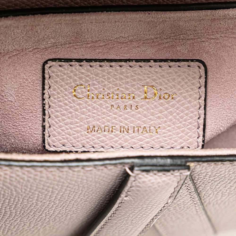 Pink Dior Mini Calfskin Saddle Shoulder Bag - image 5