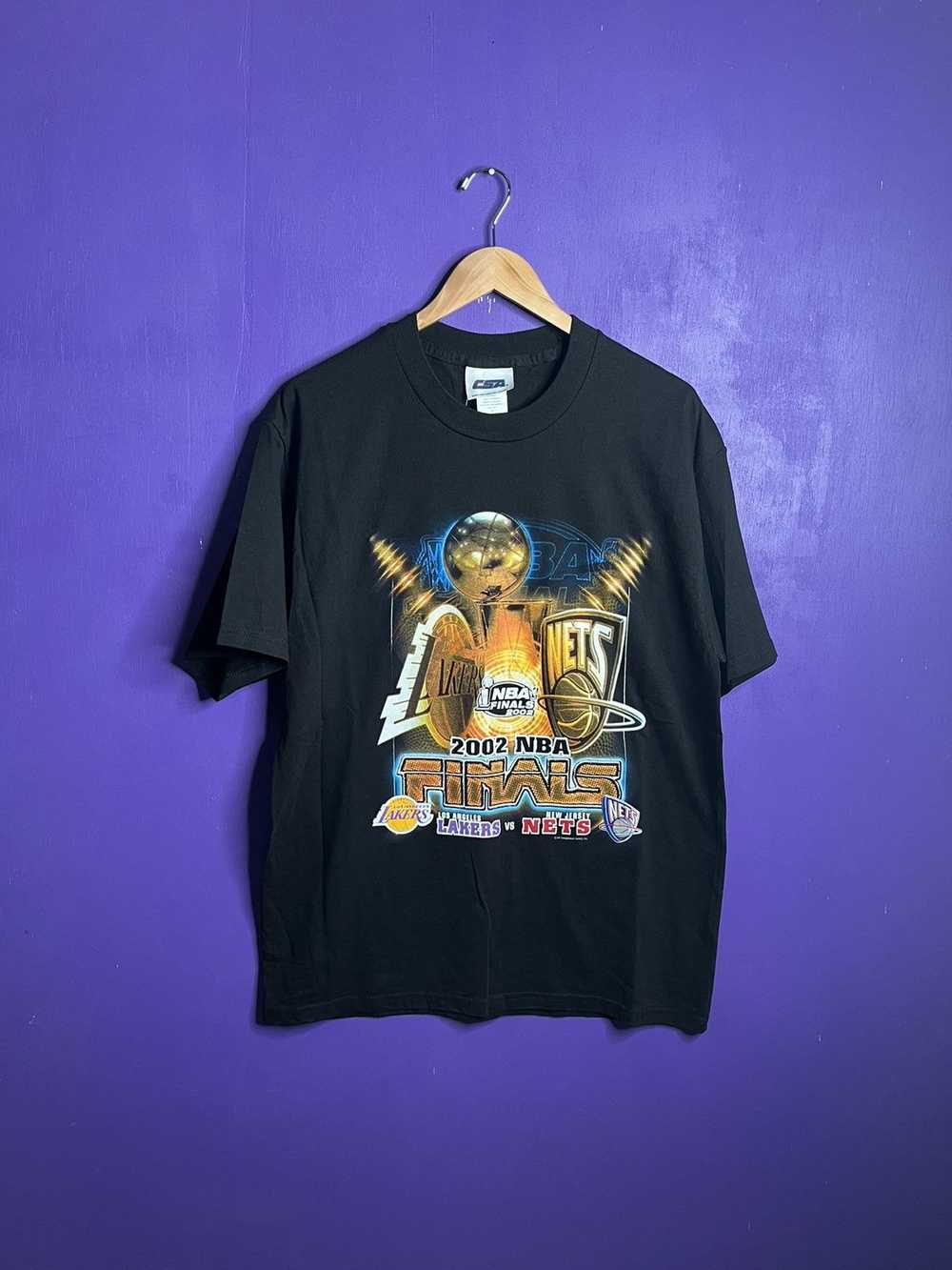 NBA × Vintage Vintage 2002 Lakers vs Nets NBA fin… - image 1