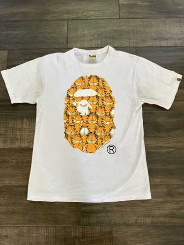 Bape × Garfield Bape Garfield Ape Head Logo Tee - image 1