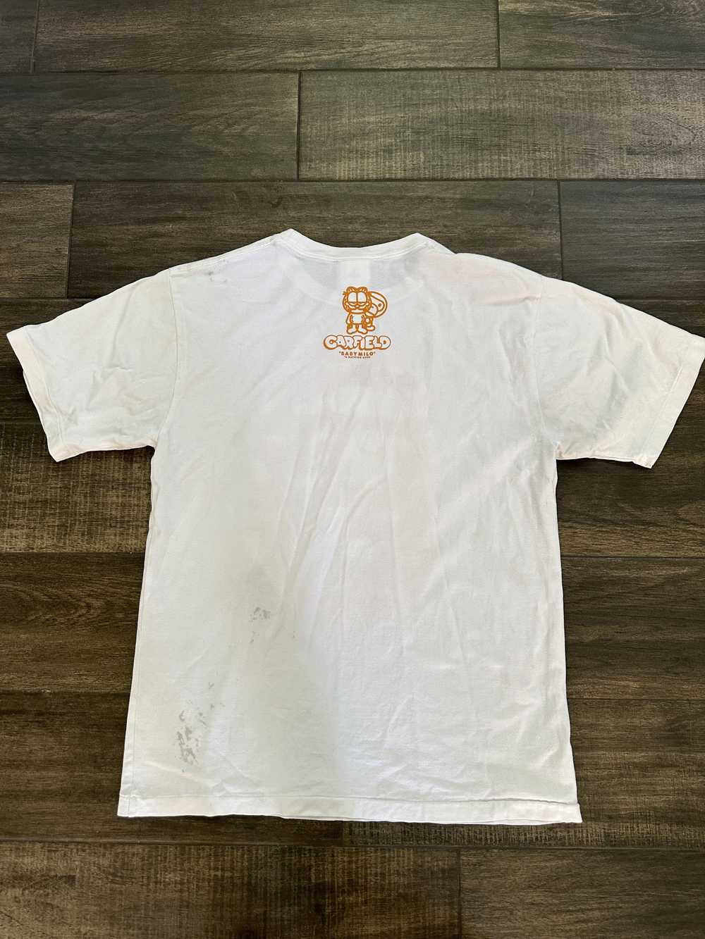 Bape × Garfield Bape Garfield Ape Head Logo Tee - image 2