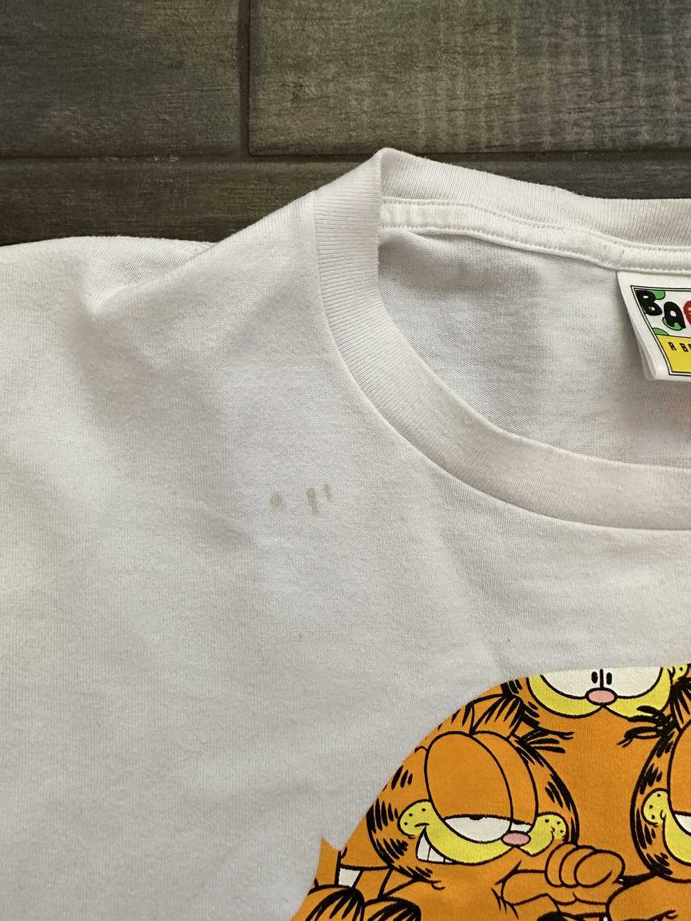 Bape × Garfield Bape Garfield Ape Head Logo Tee - image 5