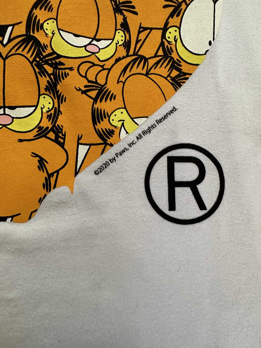 Bape × Garfield Bape Garfield Ape Head Logo Tee - image 6