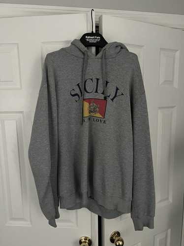 Dolce & Gabbana Sicily is my love grey hoodie D&G