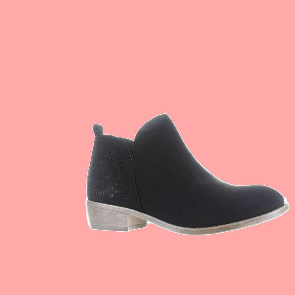 Sugar Sugar Black Ankle Boots for Women in Sherpa… - image 2