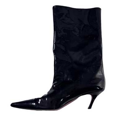 Amina Muaddi Patent leather boots