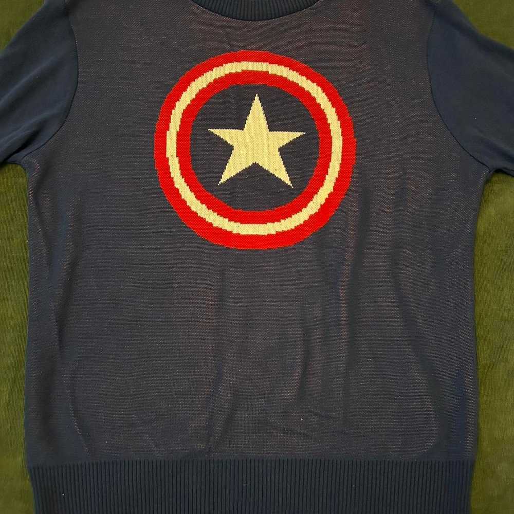 Marvel Comics Captain america grunge long sleeve - image 2