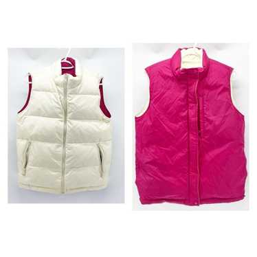 Lands End Lands End Down filled Vest Reversible P… - image 1