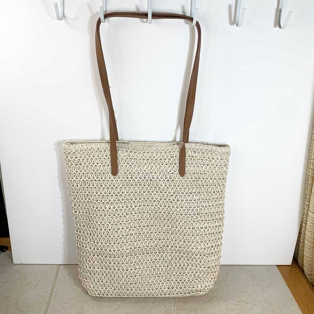 Other Straw Tote Aloha Beach Bag Everyday Tote Ye… - image 2