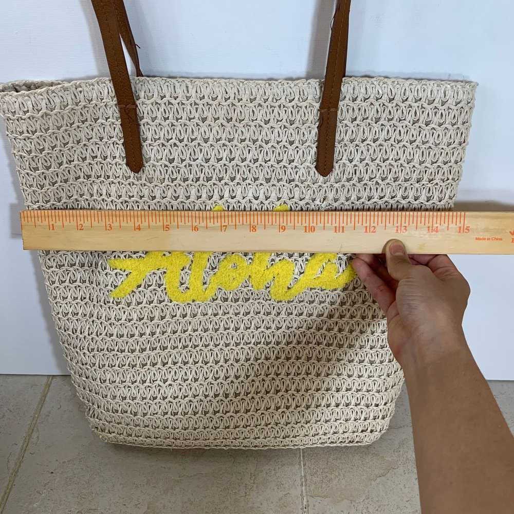 Other Straw Tote Aloha Beach Bag Everyday Tote Ye… - image 6