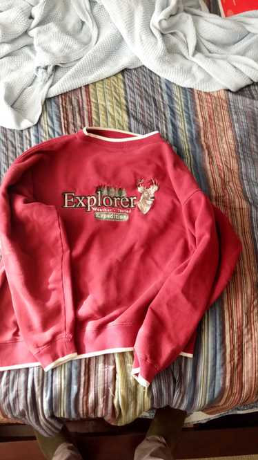 Globe Sweatshirt Vintage 80s Richard E Byrd Explorer Made In USA Mens store Size Small