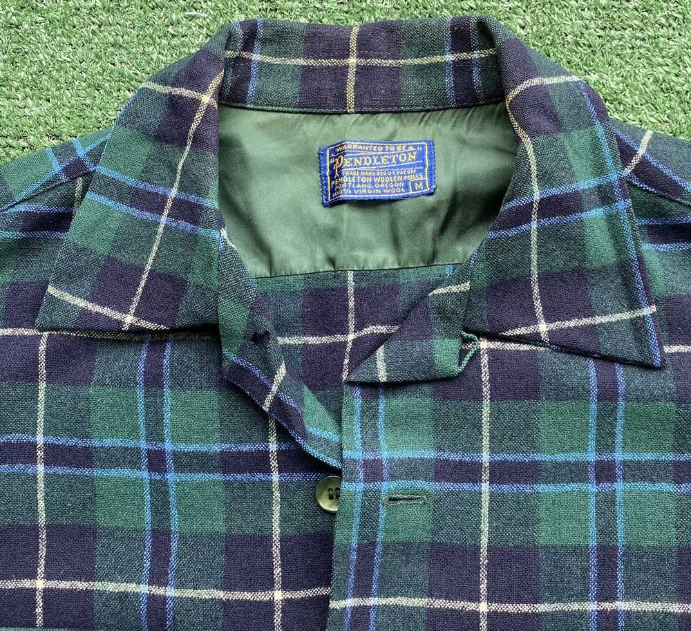 Pendleton VTG 60’s Pendleton Wool Plaid Flap Pock… - image 4