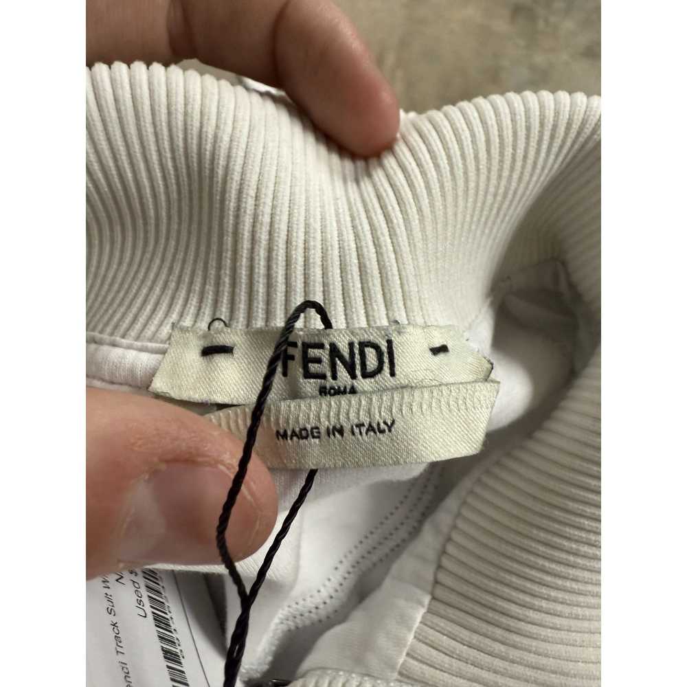 Fendi Fendi Track Suit White Monogram Logo Used XS - image 2