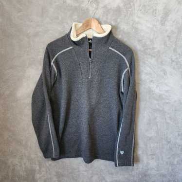 Kuhl Kuhl Men's Medium Gray Fleece Quarter-Zip Pul