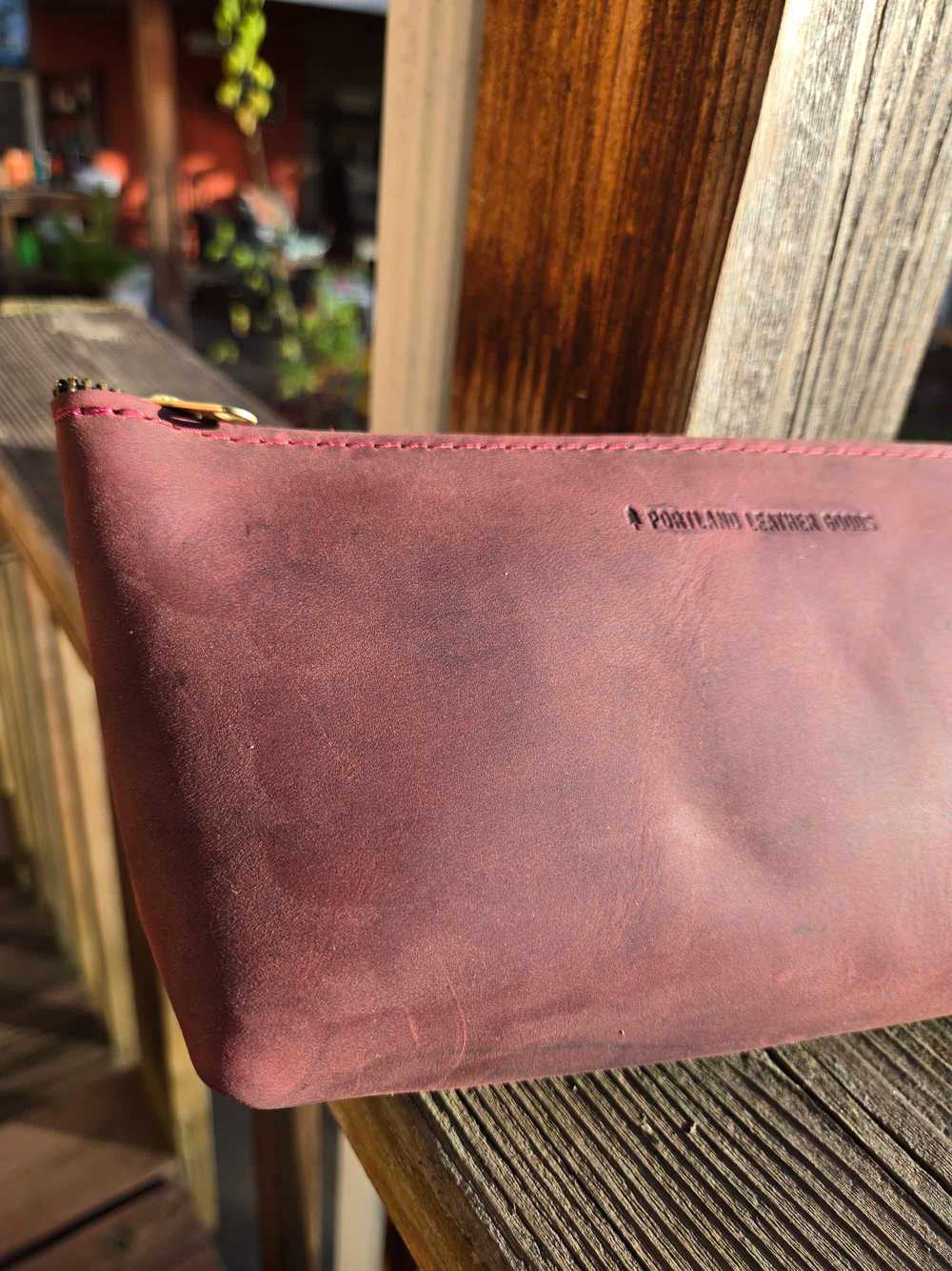 Portland Leather Merlot Utility Bag - image 5