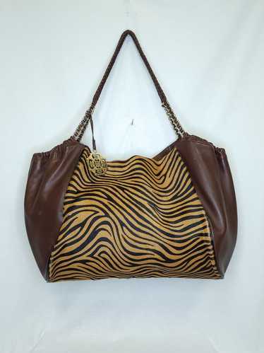 Kate Landry Leather Tiger Tote Bag