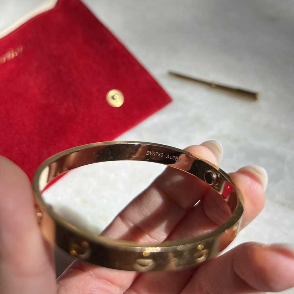 Cartier Love pink gold bracelet - image 10