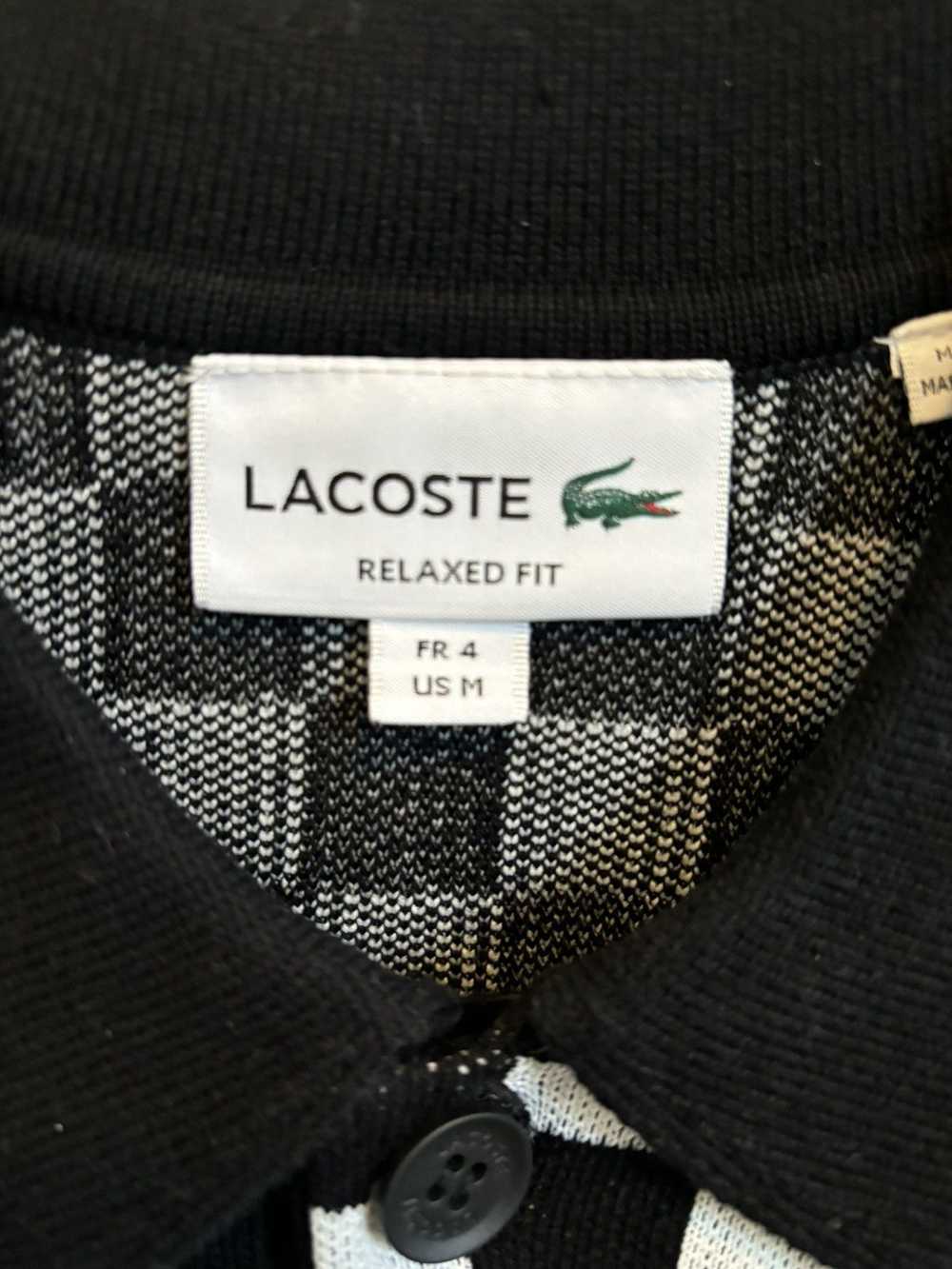 Lacoste Checkerboard Polo Sweater - image 2