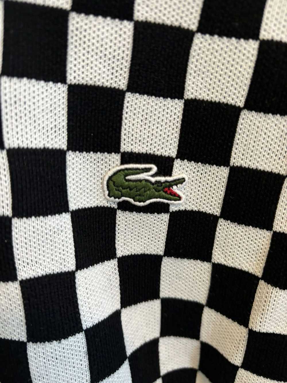 Lacoste Checkerboard Polo Sweater - image 3