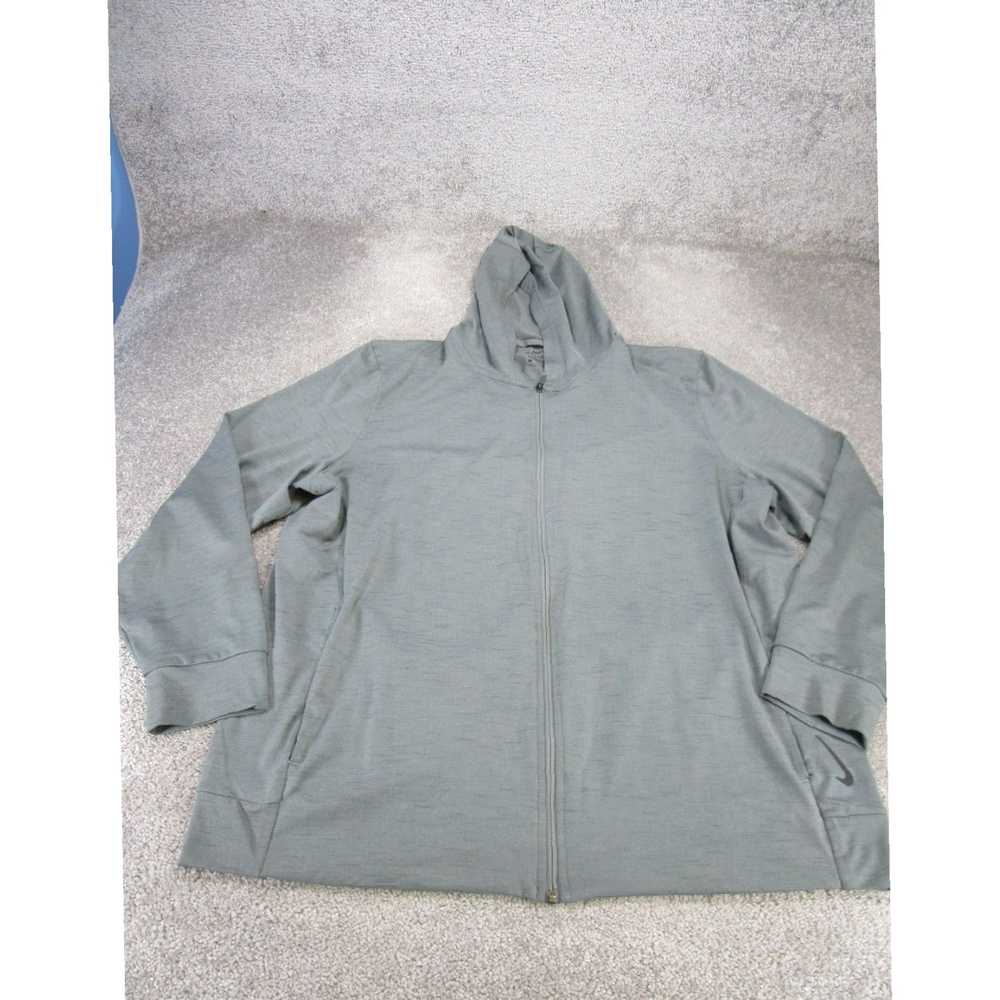 Nike Men's Extra Large Full Zip Gray Hooded Sweat… - image 1