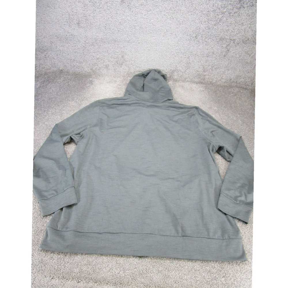 Nike Men's Extra Large Full Zip Gray Hooded Sweat… - image 4