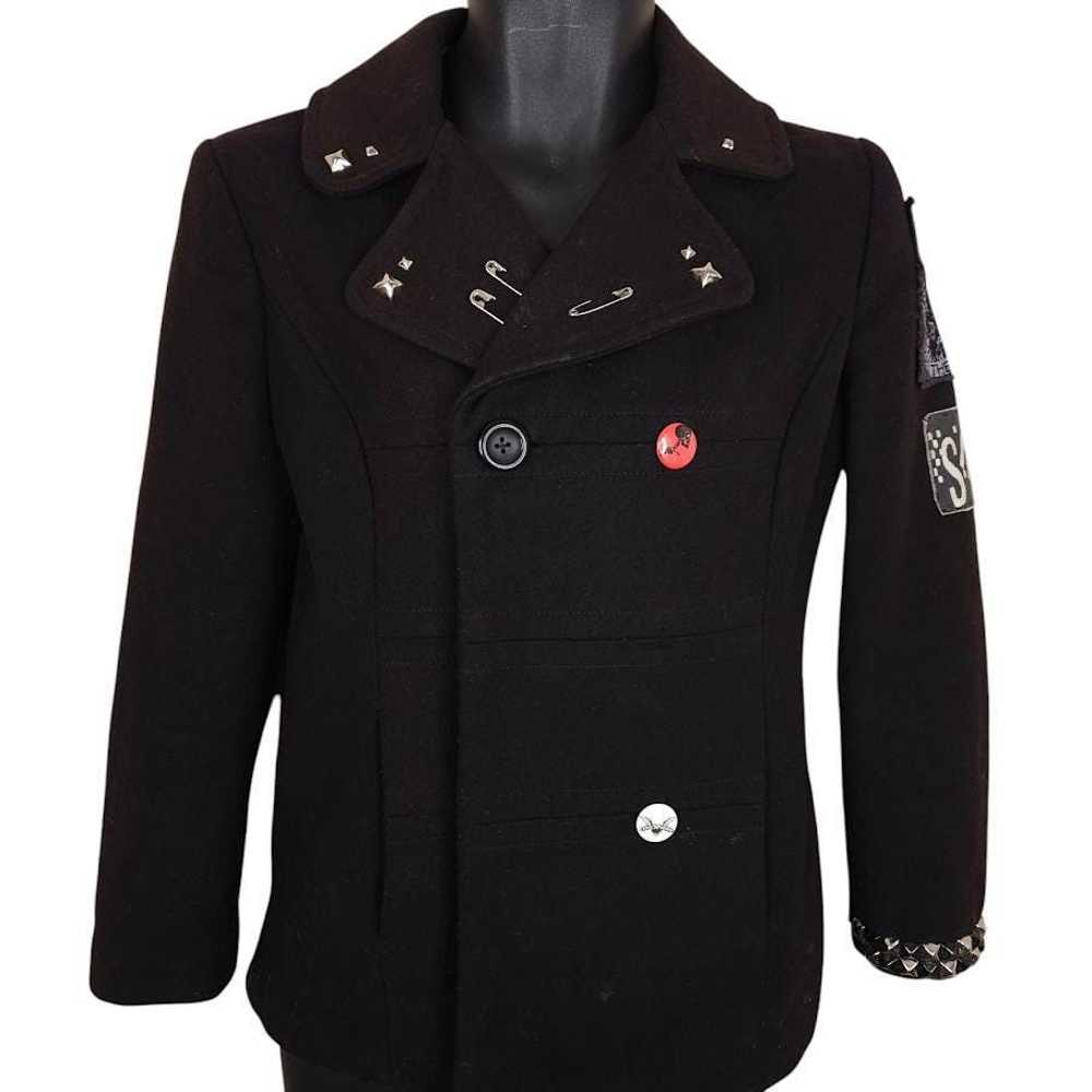 Vintage Vintage Punk Wool Coat Womens Size Small … - image 2