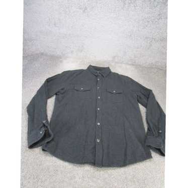 Marine Layer Gray Cotton Long Sleeve Button Up Shi