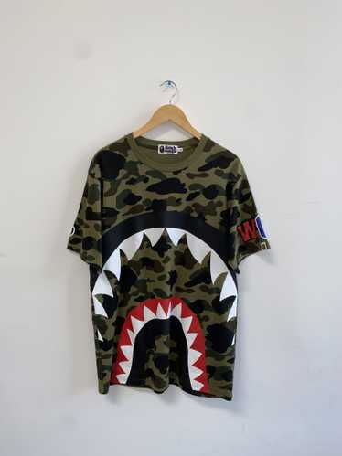 Bape Shark Head Half outlets Camo Shirt sz XXL NWOT