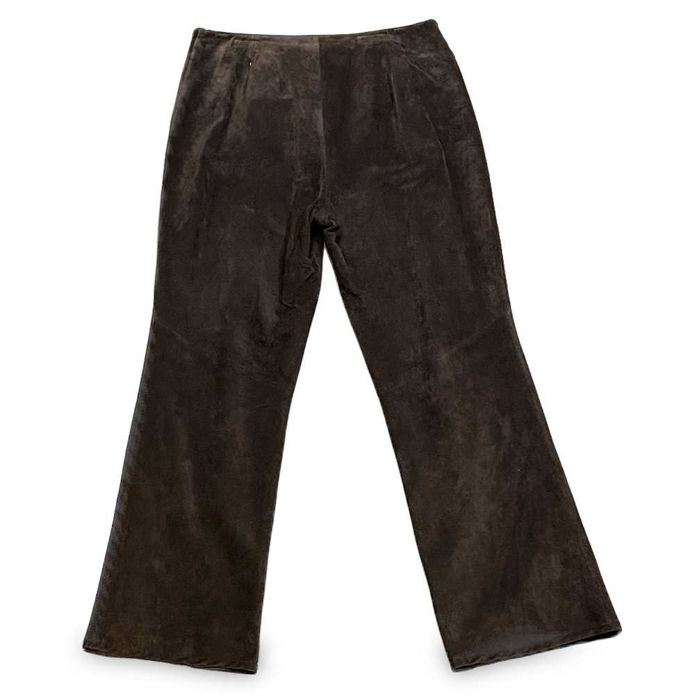 Danier Vintage Danier Suede Leather Brown Pants - image 2