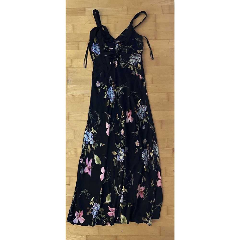 Jil Stuart Jill Stuart Black Floral Maxi Dress 6 - image 2