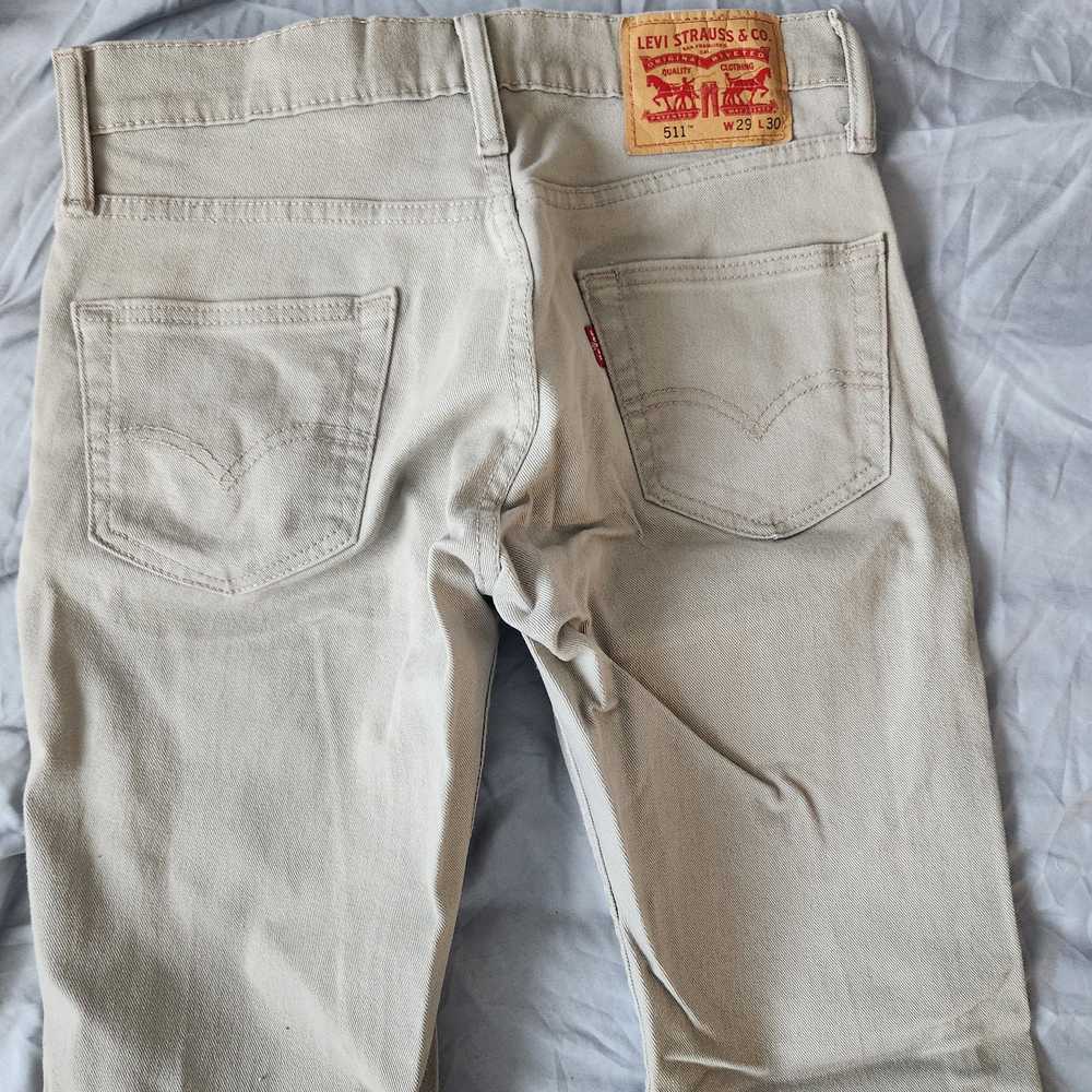 Levi's Levi's 511 29x30 light khaki - image 1