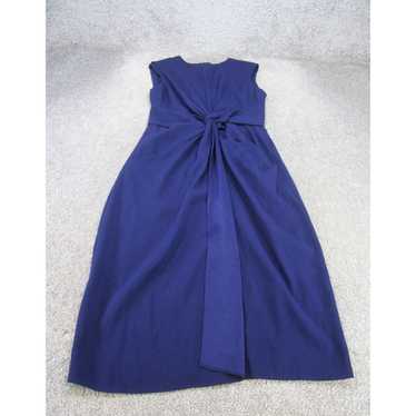 Vintage Sleek Blue Bodycon Dress for Women with Tw