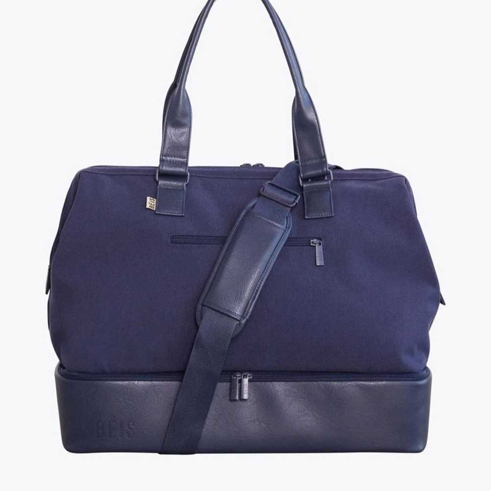 BEIS The Weekender Navy Blue Large Tote Carry On … - image 1