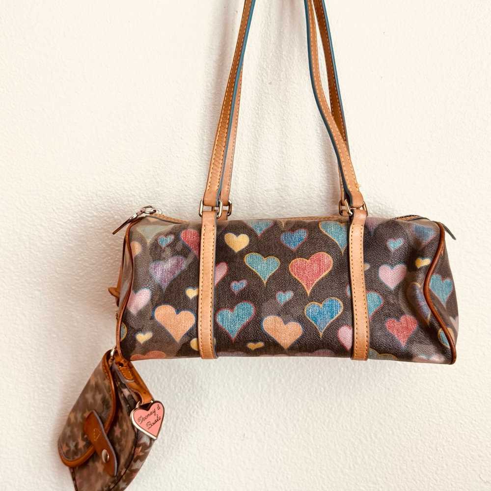 Vintage Dooney and Bourne Y2K shoulder bag HEARTS - image 10