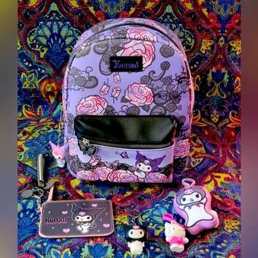 Sanrio Kuromi Bioworld Mini Backpack Purse Hot To… - image 1