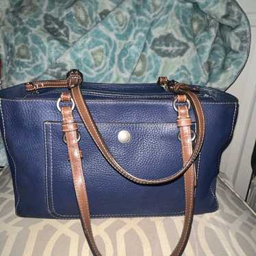 Coach Vintage Navy Pebbled Chelsea Bag