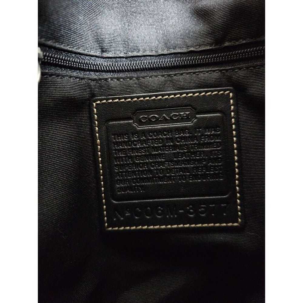 Coach Womens Signature Jacquard Black Fabric With… - image 11