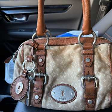 FOSSIL MADDOX Leather satchel Y2K bag