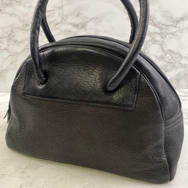 Vintage Antique Genuine Leather Mini Handbag Black