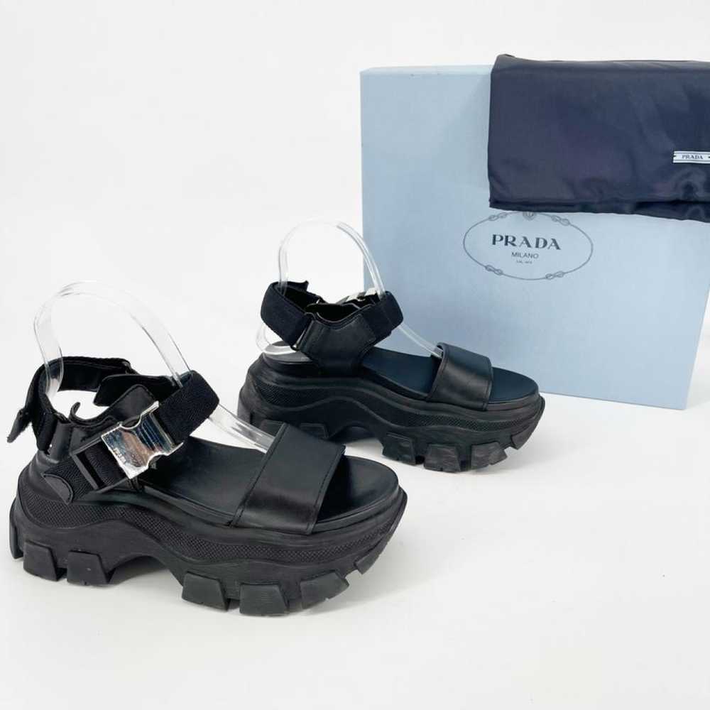 Prada Monolith leather sandal - image 2